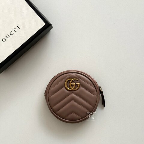 98新🆕 全配有購證🙌🏻 Gucci 古馳 圓型零錢包 粉色金釦