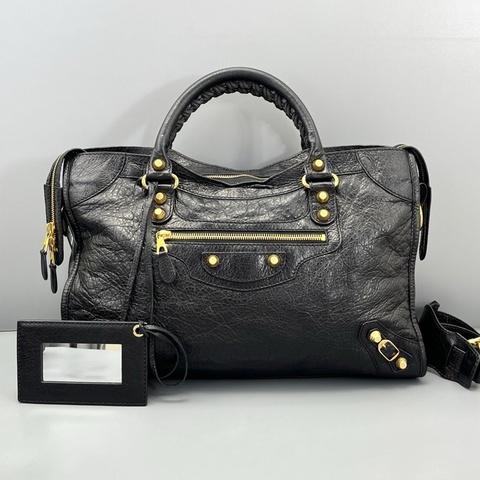97新 Balenciaga巴黎世家機車包大號黑色