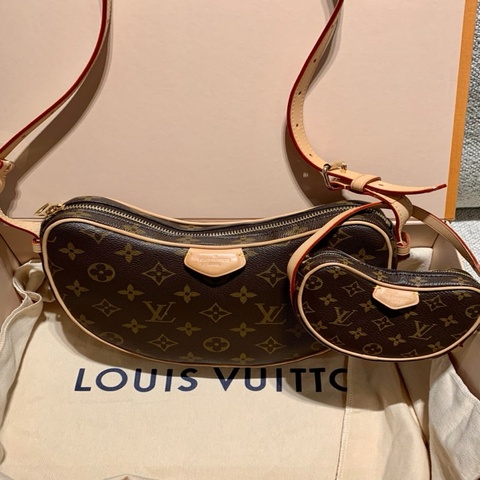 路易威登/Louis Vuitton Croissant  豌豆包Monogram 塗層帆布