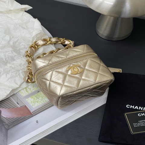 Chanel香奈兒 22ss秀款金色骰子包