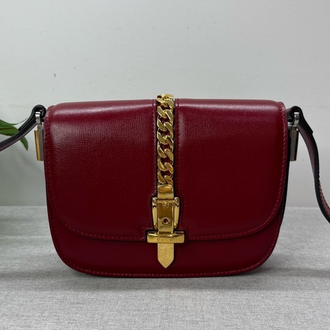Gucci/古馳 Sylvie+ 塞爾維亞1969系列mini 紅色