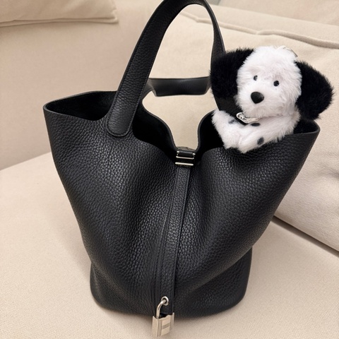 HERMES 愛馬仕 Picotin Lock 22 Noir 黑色