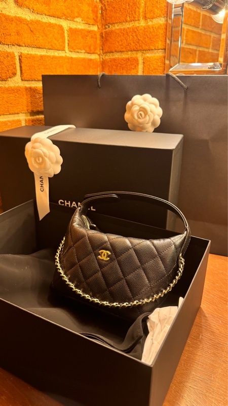 Chanel 26P黑色飯盒 荔枝牛皮
