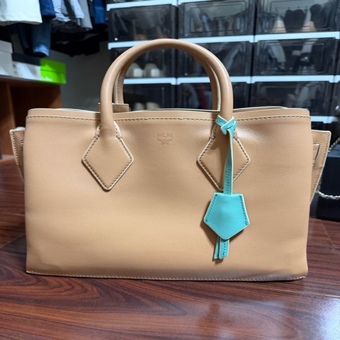 MCM托特包 真皮手提包 包況佳 內裡乾淨 大容量 附實拍照片