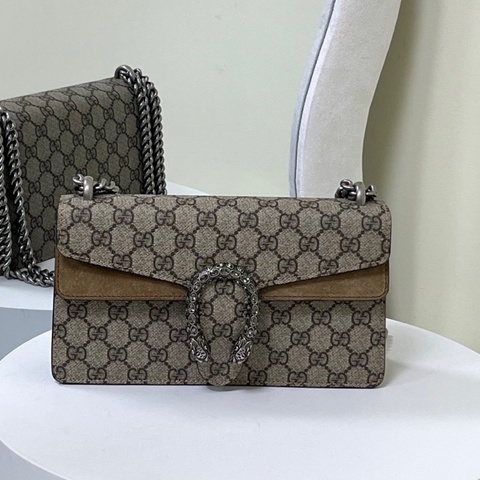 Gucci 新款中號鑽扣酒神 98以上新 尺寸24.5*14