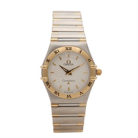 OMEGA 歐米茄 Constellation 2.55mm 腕錶 白色錶盤 18K黃金 不鏽鋼 13723000