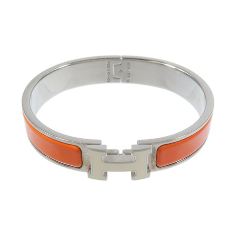 HERMES 琺瑯/金屬Clic H Bracelet手鐲