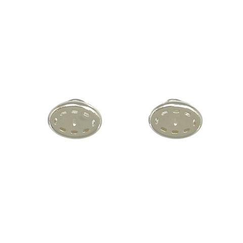 ☆ HERMES 愛馬仕 Silver-tone 925 Silver Fashion Earrings 銀色925純銀耳環-267015714