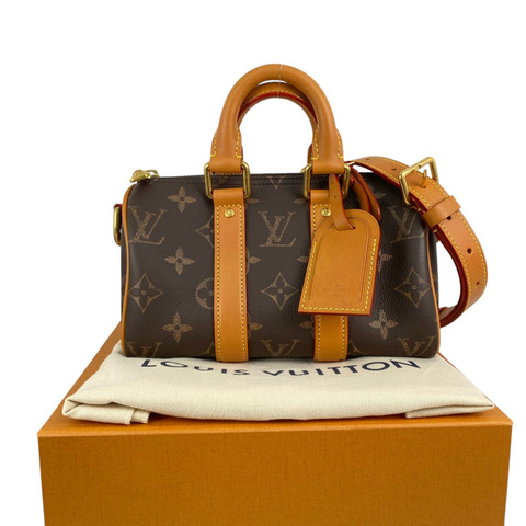 △ LOUIS VUITTON 路易·威登 Brown Calfskin Monogram Keepall Bandoulière 25 2 way bag 啡色小牛皮經典老花兩用袋 M14026-267016152