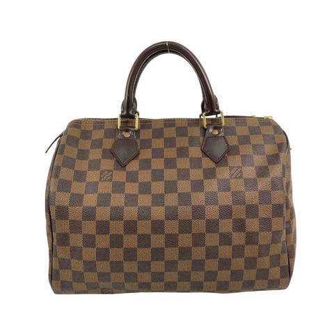 △ LOUIS VUITTON 路易·威登 Brown Coated Canvas Damier Speedy 30 Handbag 啡色塗層帆布經典格紋手挽袋 N41531-267015338