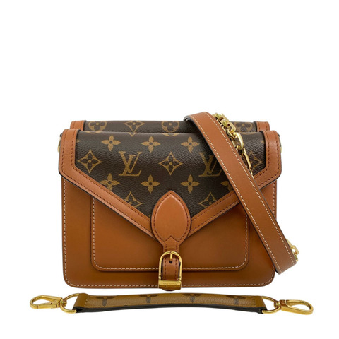 △ LOUIS VUITTON 路易·威登 Brown Coated Canvas And Calfskin Monogram Sac Biface 2 way bag 啡色塗層帆布和小牛皮經典老花兩用袋 M44386-267016129