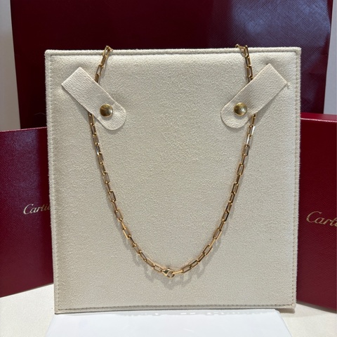 #專櫃377000 #買到賺到 Cartier 卡地亞 卡蒂兒 SANTOS DE CARTIER項鍊 750/1000黃K金