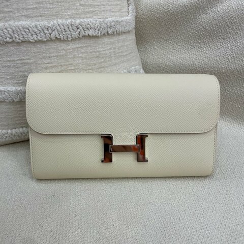 Hermès Constance To Go i2奶油白 Epsom皮 銀扣