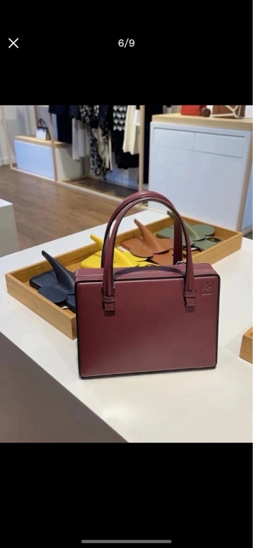 LOEWE羅意威 牛皮 手提包 女款 棕色。