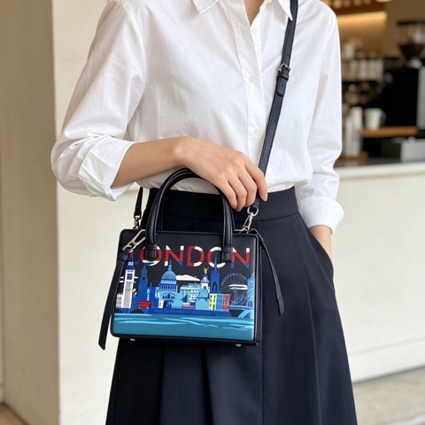 Loewe/羅意威 Postal City系列 倫敦限定小號手提斜挎包