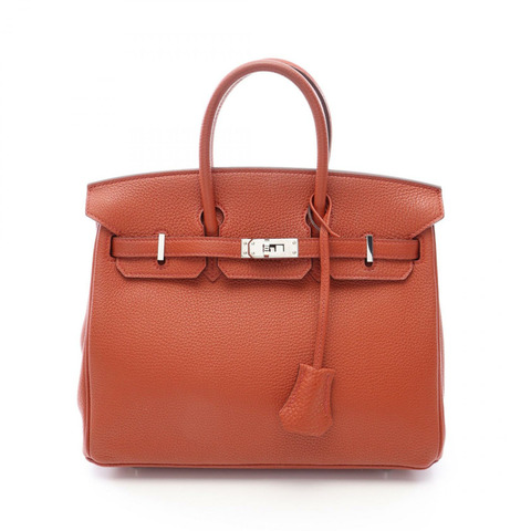 愛馬仕 Birkin 25 手提包，Togo 皮革，棕色，二手，女士，P SHW