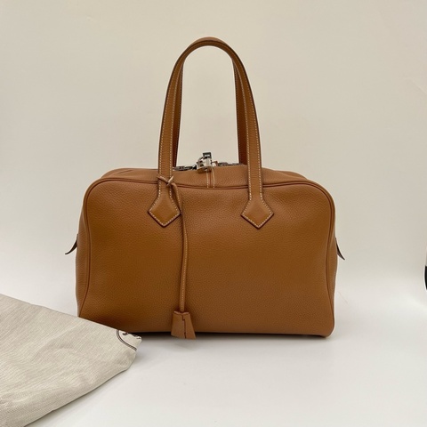 🤎愛馬仕 Hermes 金棕 維多利亞35 手提包肩背包