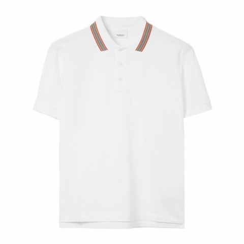 Burberry 男士 標誌性條紋衣領Polo衫XXS XS S M L XL XXL XXXL碼