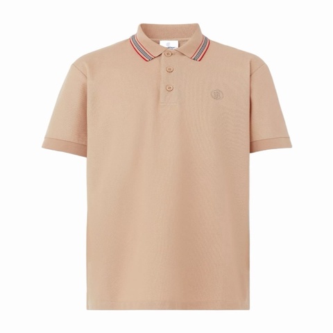 Burberry 男士 標誌性條紋衣領Polo衫XS S M L XL XXL碼