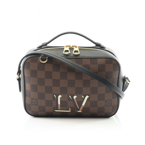 LOUIS VUITTON Santa Monica 單肩斜背包手提包 N40189 Damier Ebene 二手