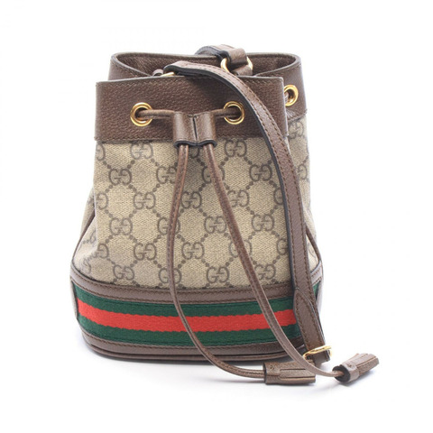 GUCCI Ophidia迷你水桶包 GG Supreme 肩斜背包 550620 帆布 二手