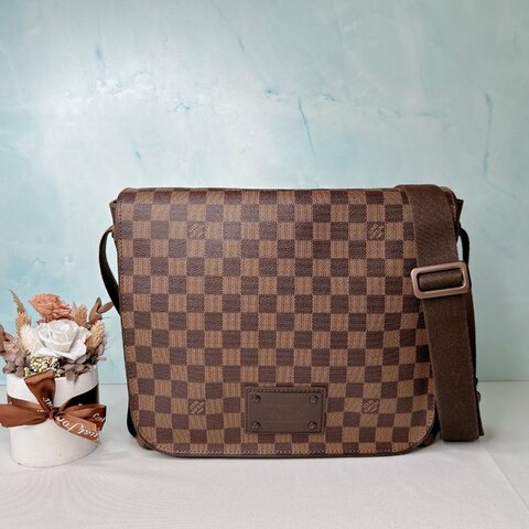 LV Brooklyn MM棋盤格郵差包