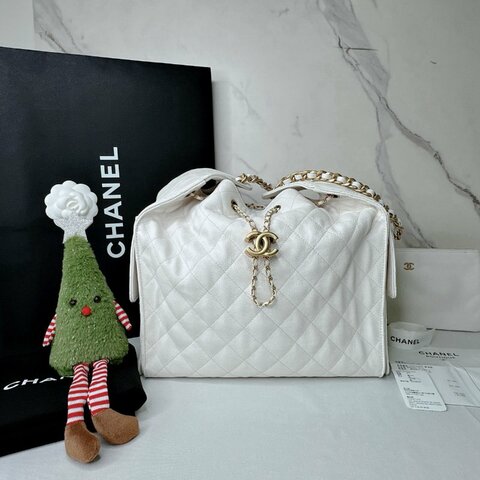 CHANEL 白色中款Hobo25包