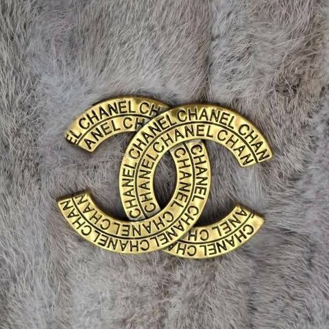 【Channel】Vintage 1998春季系列刻紋雙C胸針✨ 復古鍍金金屬刻印CHANEL字樣別針【98P絕版稀有款/含原廠刻印】