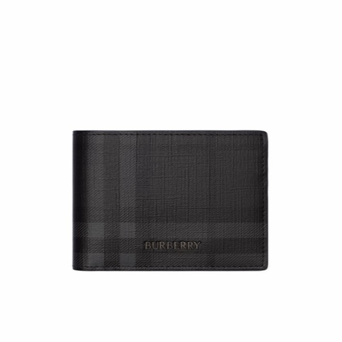 Burberry 男士 都市格紋雙折錢夾均碼碼11cm*9.5cm