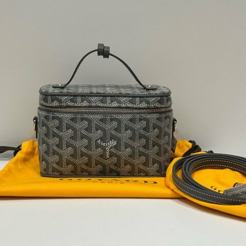 戈雅 Goyard Muse Mini Grey 灰色盒子包化妆包手提包斜挎包