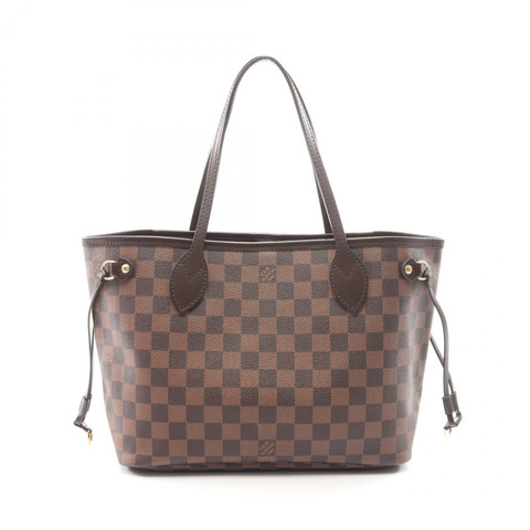 路易威登 Neverfull PM 肩背手提包 N51109 Damier 帆布 Ebene 二手 LV