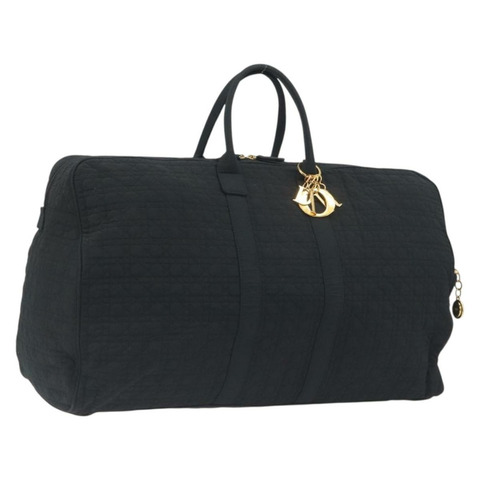 Christian Dior Canage Boston Bag 尼龍黑色金色正品 193370A