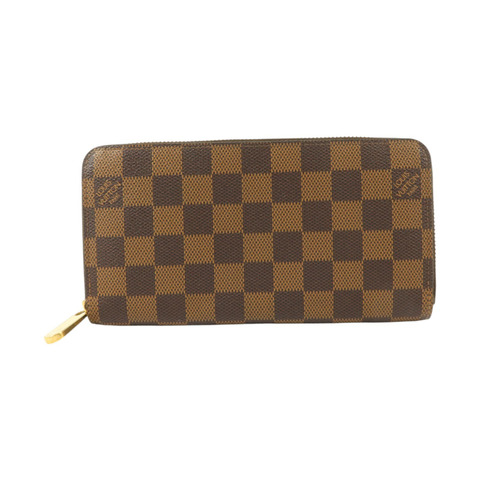 LOUIS VUITTON Damier Zipper Wallet金扣長錢包