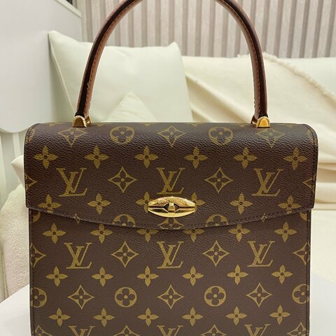 Louis Vuitton Kelly 手提包 老花 金扣