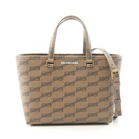 BALENCIAGA BBMonogram 小號購物單肩斜背包帆布二手