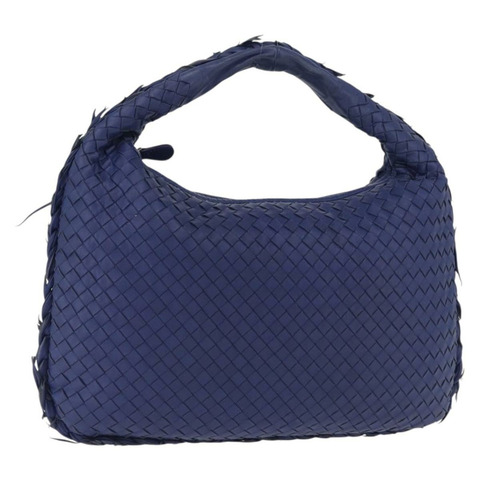BOTTEGA VENETA INTRECCIATO 流浪漢單肩包皮革藍 115653 正品 195742SAM