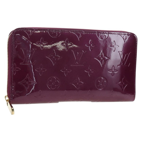 路易威登 Monogram Vernis Zippy Organizer 長版皮夾 紫色 LV 正品 195786V