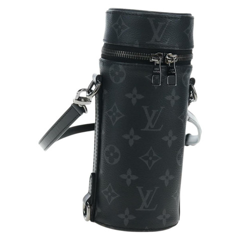 路易威登 Monogram Eclipse 酒瓶套 Porte Boutille GI0398 Auth 196192V