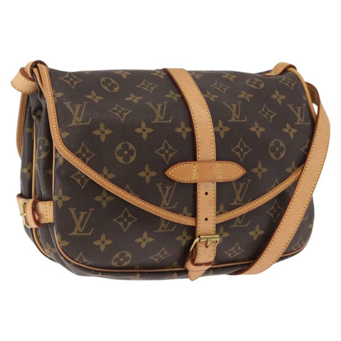 路易威登 Monogram Saumur 30 肩背包 M42256 LV Auth ka5588V