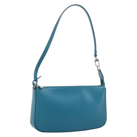 路易威登 Epi Pochette 配件袋青色 M40823 LV 正品 196344V