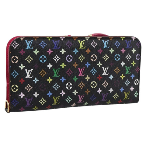 路易威登 Multicolor Portefeuille Insolite 皮夾 黑色 M60271 正品 196074V