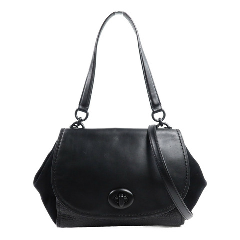 COACH 牛皮皮革2 Way Shoulder手挽肩背兩用袋