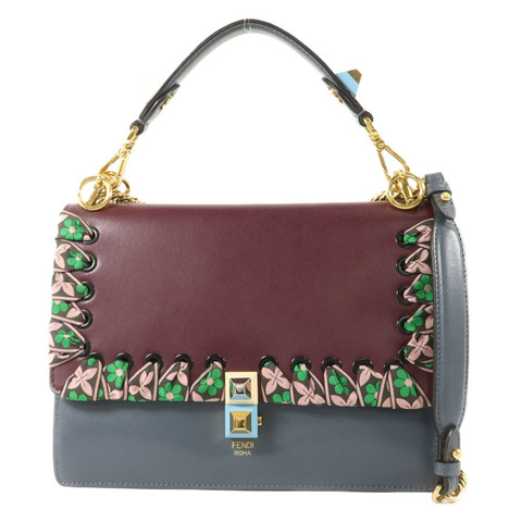 FENDI 牛皮皮革Kan I手挽肩背兩用袋