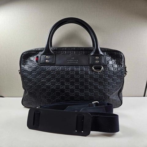 Gucci 古馳公文包 牛皮壓花 手提包