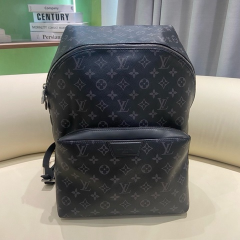Louis Vuitton lv路易威登新款二代阿波羅黑老花滿印雙肩包