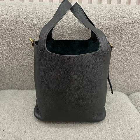 Hermès Picotin 22 黑色 Togo皮 金扣