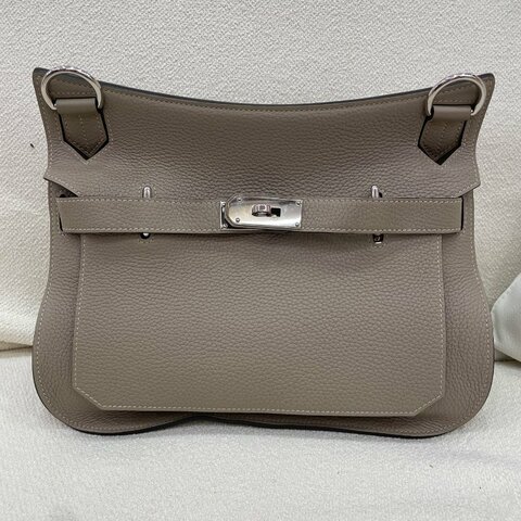 Hermès Jypsière 31 灰色 Togo皮 銀扣