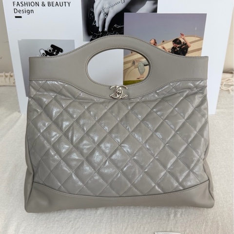 Chanel 香奈兒 31bag大號 大象灰  28開 尺寸：39*40