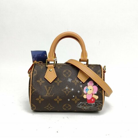 LOUIS VUITTON SpNano16可拆卸肩帶老花23年聖誕限定肩背包
