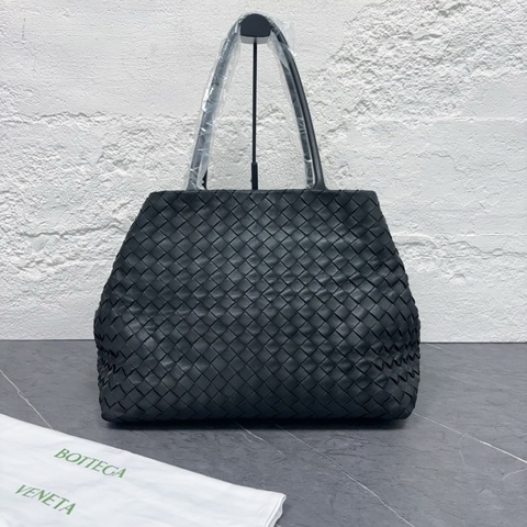 BV Bottega Veneta 葆蝶家 黑色編織托特包 尺寸：40*29*21